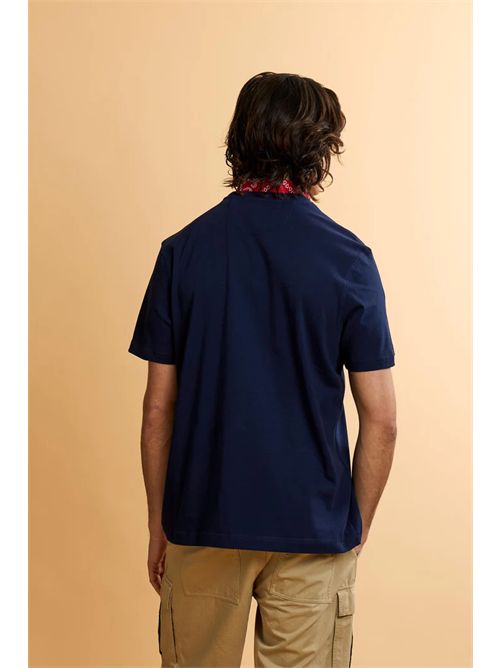 T-shirt uomo manica corta in jersey di cotone con team logo - Vernie LA MARTINA | MCR009JS388/07017